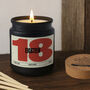 18th Birthday Black Scented Candle • Eighteen • Eightieth Birthday • Gift Box, thumbnail 1 of 2