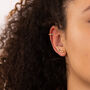 Silver Or Gold Plated Rainbow Climber And Cuff Earrings, thumbnail 1 of 9
