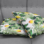 Cushion Cover With Lemons And Tropical Leaves Theme, thumbnail 4 of 7