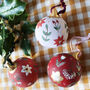 Hand Painted Festive Bauble Decoration, thumbnail 2 of 9