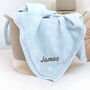 Personalised White Baby Gown And Embossed Blanket Set, thumbnail 5 of 12