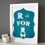 R Is For Robot Alphabet Risograph Print, thumbnail 2 of 4