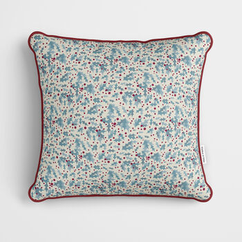 Red Patchwork Snowflake Cushion, 3 of 7