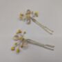 Elegant Gold Hair Pin With Crystal Beads For Weddings, thumbnail 9 of 9