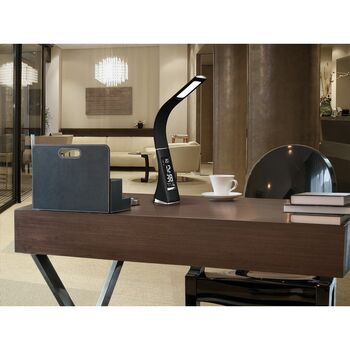 Modern Integrated LED Desk Table Lamp Black, 3 of 3