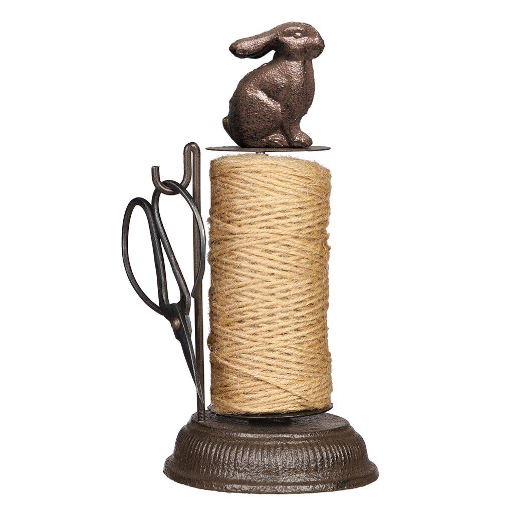 Cast Iron Rabbit Garden Twine Dispenser By Dibor