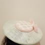 Oversized Brim Style Headpiece With Pink Petals, thumbnail 5 of 5