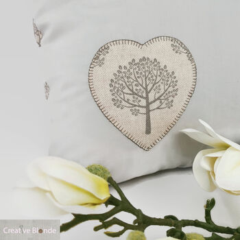 Tree Of Life Fabric Cushion, Personalised New Home Gift, 6 of 11