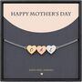Personalise Multi Hearts Silver Gold Rose Gold Bracelet Initials Engraved, thumbnail 2 of 9