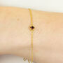 18ct Gold Plated January Birthstone Bracelet, thumbnail 1 of 8