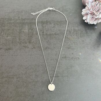 Silver Plated Mini Disc Necklace, 3 of 4