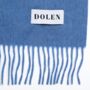 Classic Cashmere Scarf Blue, thumbnail 3 of 3