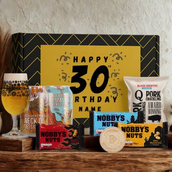 Personalised 30th Birthday Beer Gift Set, 2 of 11