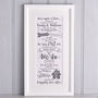 Personalised Story Of Our Wedding Print, thumbnail 1 of 3