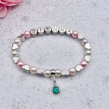 Personalised Birthstone Charm Bracelet, 9 of 11