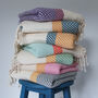 Herringbone Soft Cotton Throw Blankets, thumbnail 12 of 12