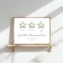 Then There Were Four Print, Family Of Four New Baby Gift, Sage, thumbnail 2 of 5