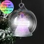 Personalised Christmas Message LED Angel Bauble, thumbnail 6 of 6