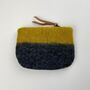 Fair Trade Handmade Felt Ombre Two Tone Zip Purse, thumbnail 6 of 12