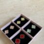 Red Clover Stud Earrings, thumbnail 4 of 4