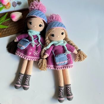 Handmade Crochet Doll For Kids, Birthday Gift For Girls, 9 of 9
