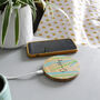 Personalised Bamboo Wireless Phone Charger For Dad, thumbnail 7 of 12