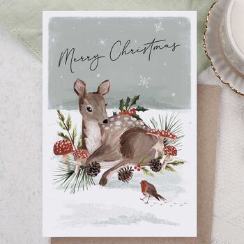 Woodland Animals Christmas Card Pack, 2 of 6