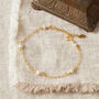 Gold Plated Silver And Pearl Friendship Chain Bracelet, thumbnail 1 of 9
