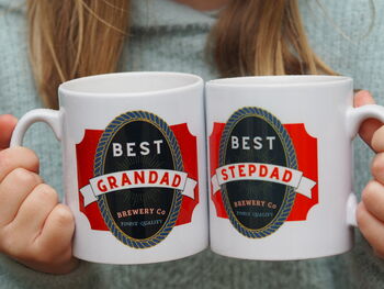 Beer Label Mug For Dad, Daddy, Grandad Or Stepdad, 2 of 4