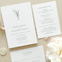 Modern Botanic Wedding Invitation, thumbnail 2 of 7