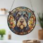 Schnauzer Black Stained Glass Effect Suncatcher, thumbnail 5 of 6