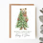 Personalised Christmas Card Christmas Bear, thumbnail 3 of 3