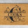 Personalised Coir Doormat With Split Initial Letter, thumbnail 1 of 9