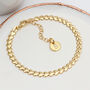 18ct Gold Plated Or Sterling Silver Heart Link Bracelet, thumbnail 2 of 4