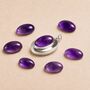 Personalised Sterling Silver Amethyst Gemstone Photo Locket Necklace, thumbnail 3 of 6