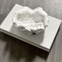 Cupped Hands Trinket Tray Ornament In White, thumbnail 2 of 2