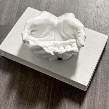 Cupped Hands Trinket Tray Ornament In White, 2 of 2