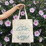 Personalised Vintage Cherry Blossom Wedding Party Tote Bag, thumbnail 2 of 3