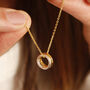 Gold And Silver Friendship Halo Necklace, thumbnail 4 of 8