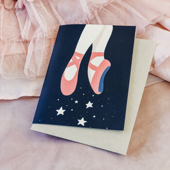 Ballet Shoes Greetings Card, 2 of 5