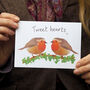 Robin Birds Valentine Or Anniversary Card, thumbnail 1 of 2
