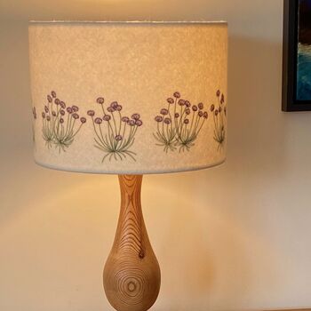 Sea Pinks Embroidered Lampshade, 2 of 4