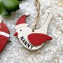 Personalised Wooden Bird Hanging Decoration, thumbnail 3 of 3