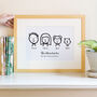 Personalised Family Illustrated Characters Print, thumbnail 4 of 12