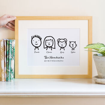 Personalised Family Illustrated Characters Print, 4 of 12