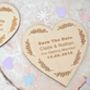 Personalised Save The Date Heart Magnet, thumbnail 2 of 3