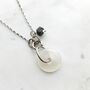 Silver White Iceberg Necklace And Single Earring, thumbnail 1 of 6