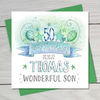 Happy 50th Birthday Card, 2 of 2