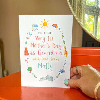 Personalised 1st Mothers Day Nana Gran Card, 2 of 5