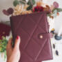 Vegan Leather A5 Ring Binder Planner | Chocolate Burgundy, thumbnail 1 of 7